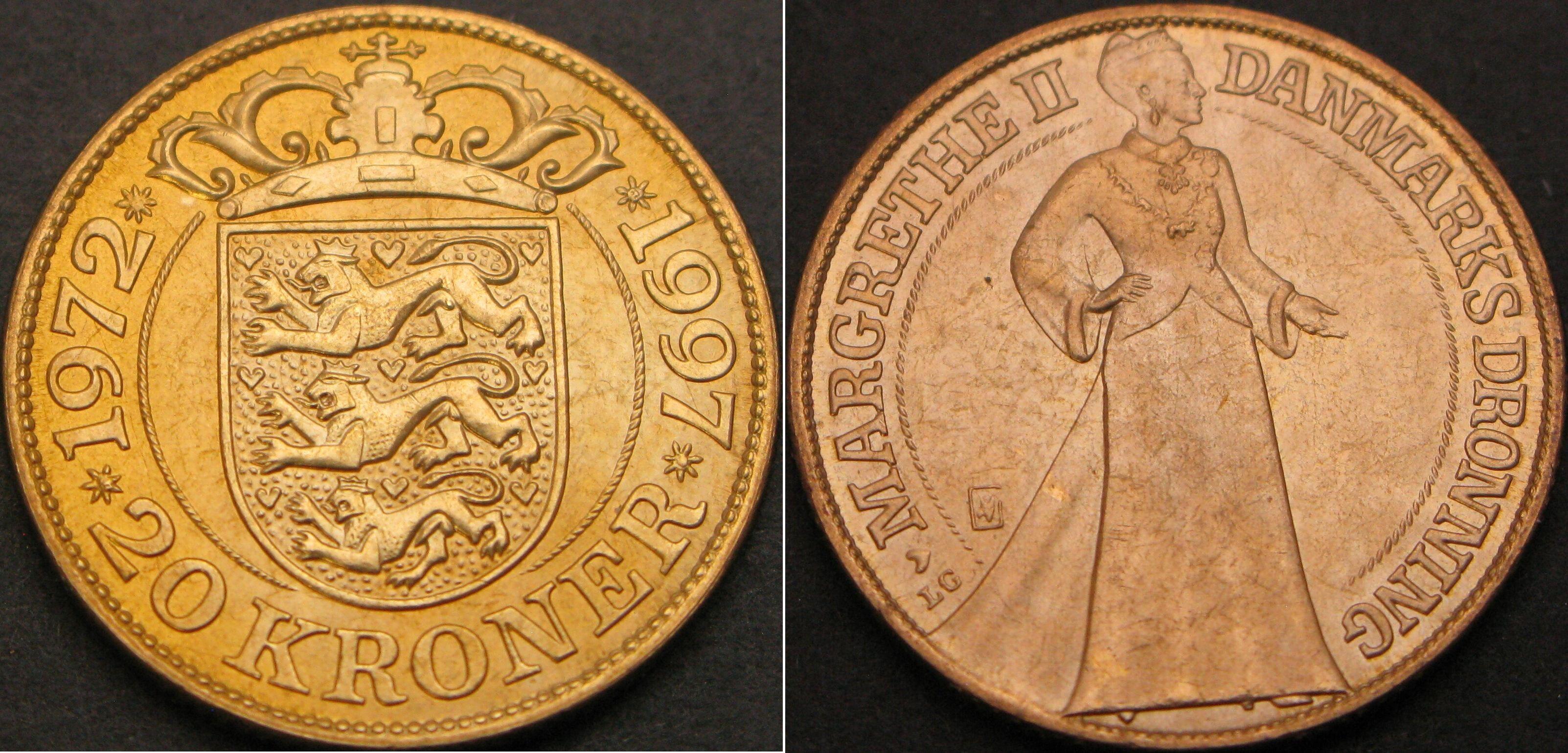 20 Krone 1997 Denmark | Prices & Values