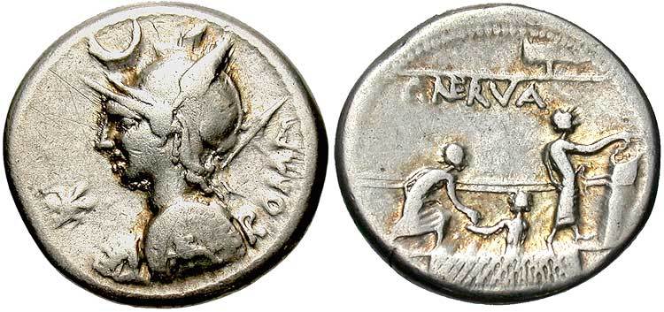 1 Denarius 106BC Roman Republic (509BC-27BC) Silver | Prices & Values